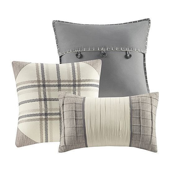 Madison Park Pioneer 6-pc. Herringbone Duvet Cover Set