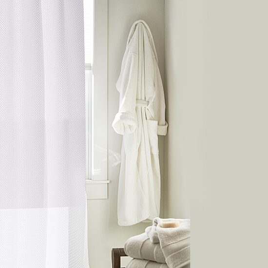 Loom + Forge Turkish Cotton Long Sleeve Terry Cloth Robe