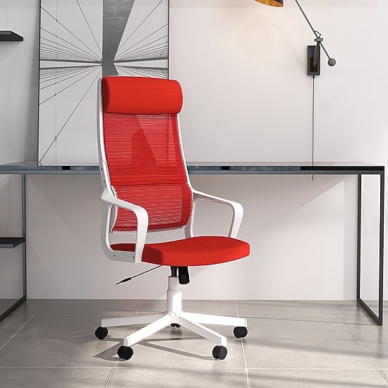 Contemporary Mesh Adjustable Height Office Chair