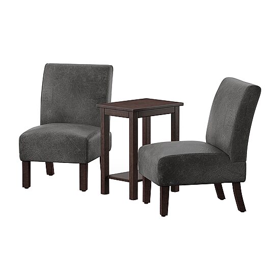 Furniture of America™ 3-pc. Upholstered Slipper Chair