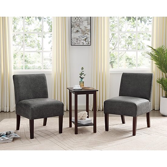 Furniture of America™ 3-pc. Upholstered Slipper Chair