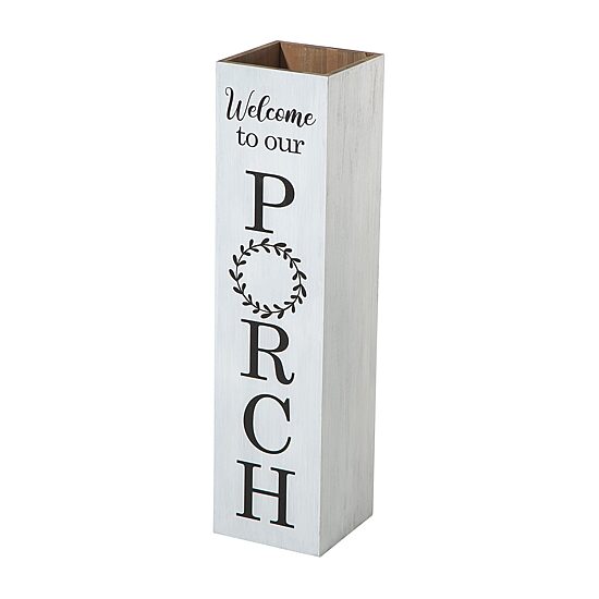 Glitzhome 30" Double Sided White Boxed Outdoor Planters
