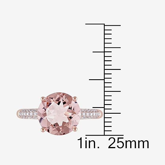 Pink Morganite 14K Gold Engagement Ring