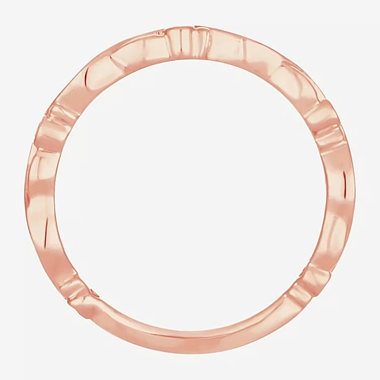 Womens Diamond Accent Natural White Diamond 10K Gold Wedding Band