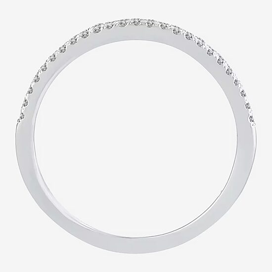 Womens 1/5 CT. Natural White Diamond 10K Gold Anniversary Wedding Band