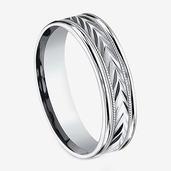 Mens 6MM 10K Gold Wedding Band