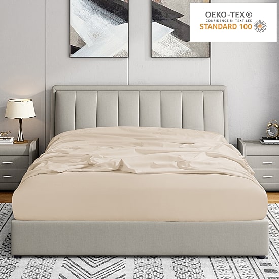 Swift Home Ultra Soft Easy Fit Elastic Extra Deep Pocket Wrinkle Resistant Fitted Sheet