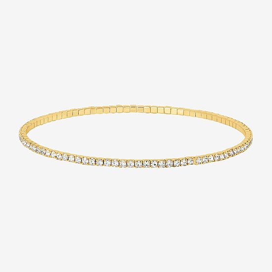 JS Jessica Simpson Gold Tone Womens 3-pc. Glass Bracelet Set