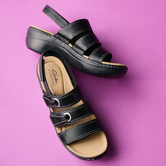 Clarks Womens Merliah Bali Wedge Sandals