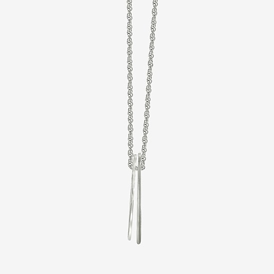 Personalized 14K Gold Over Silver Family Name Pendant Necklace