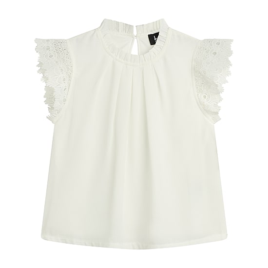 Byer California Little & Big Kid Girls Keyhole Neck Long Sleeve Blouse