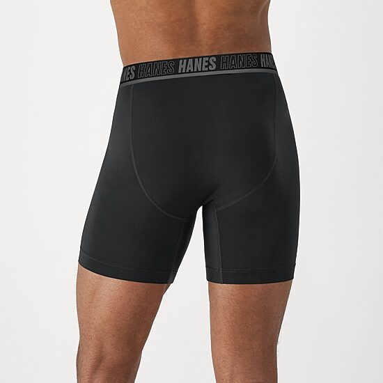 Hanes Moves X-Temp Performance Total Support Pouch Mens 4 Pack Support Pouch Boxer Briefs Umsbe4