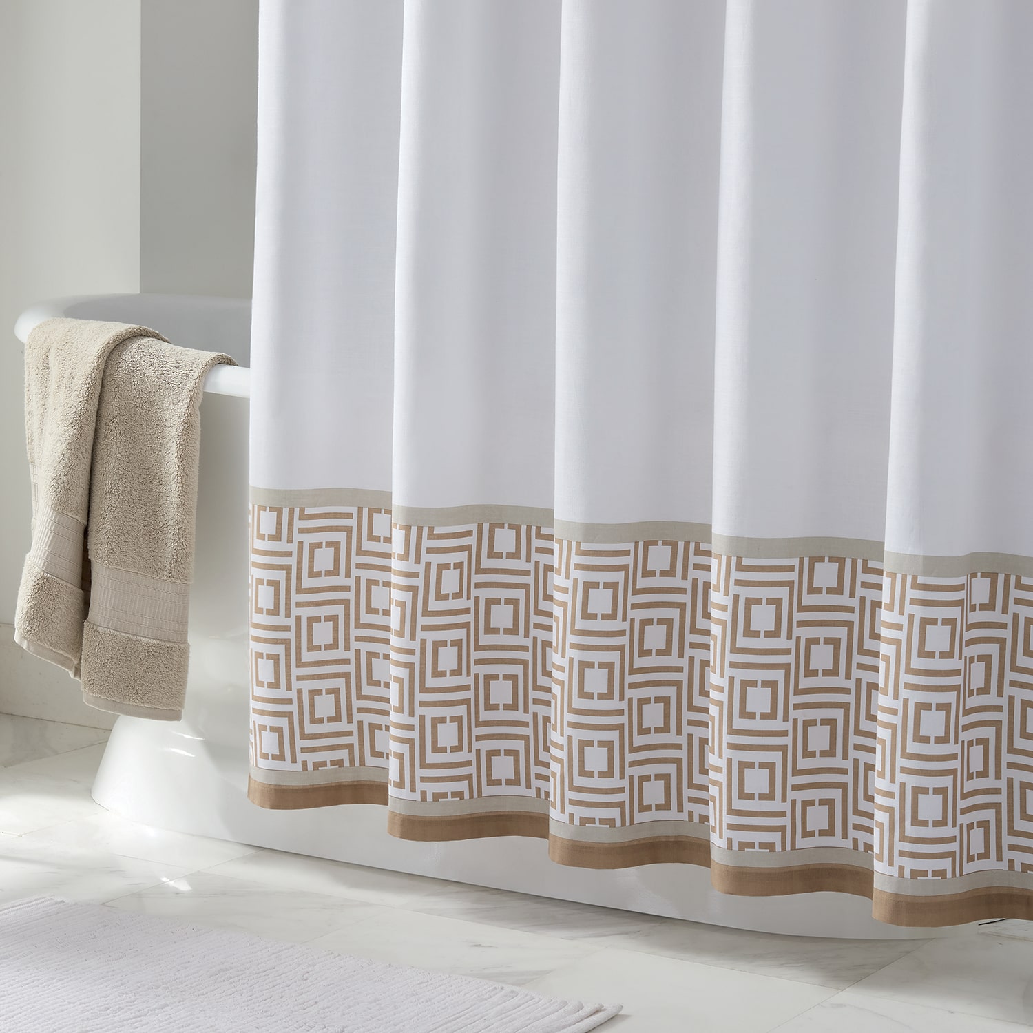 Liz Claiborne Logo Shower Curtain