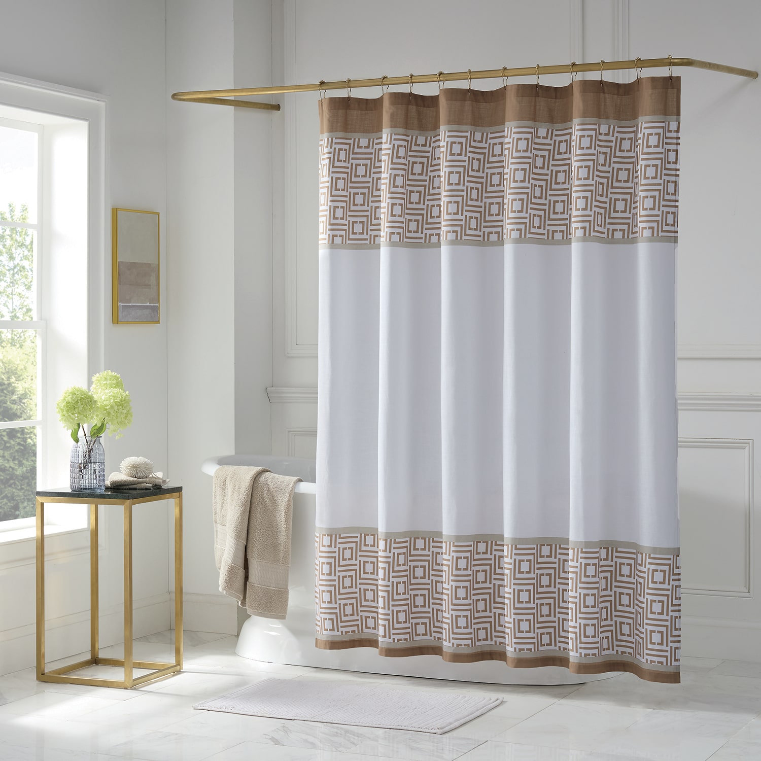 Liz Claiborne Logo Shower Curtain