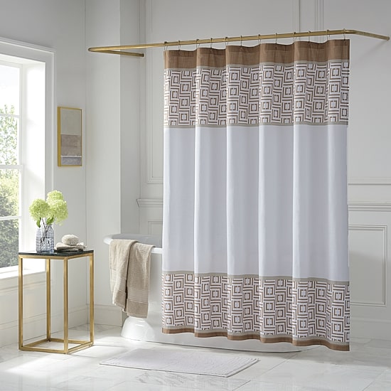 Liz Claiborne Logo Shower Curtain