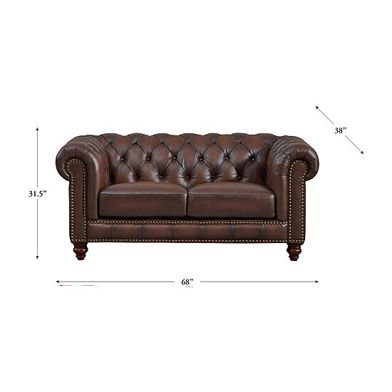 Alton Roll Arm Upholstered Loveseat