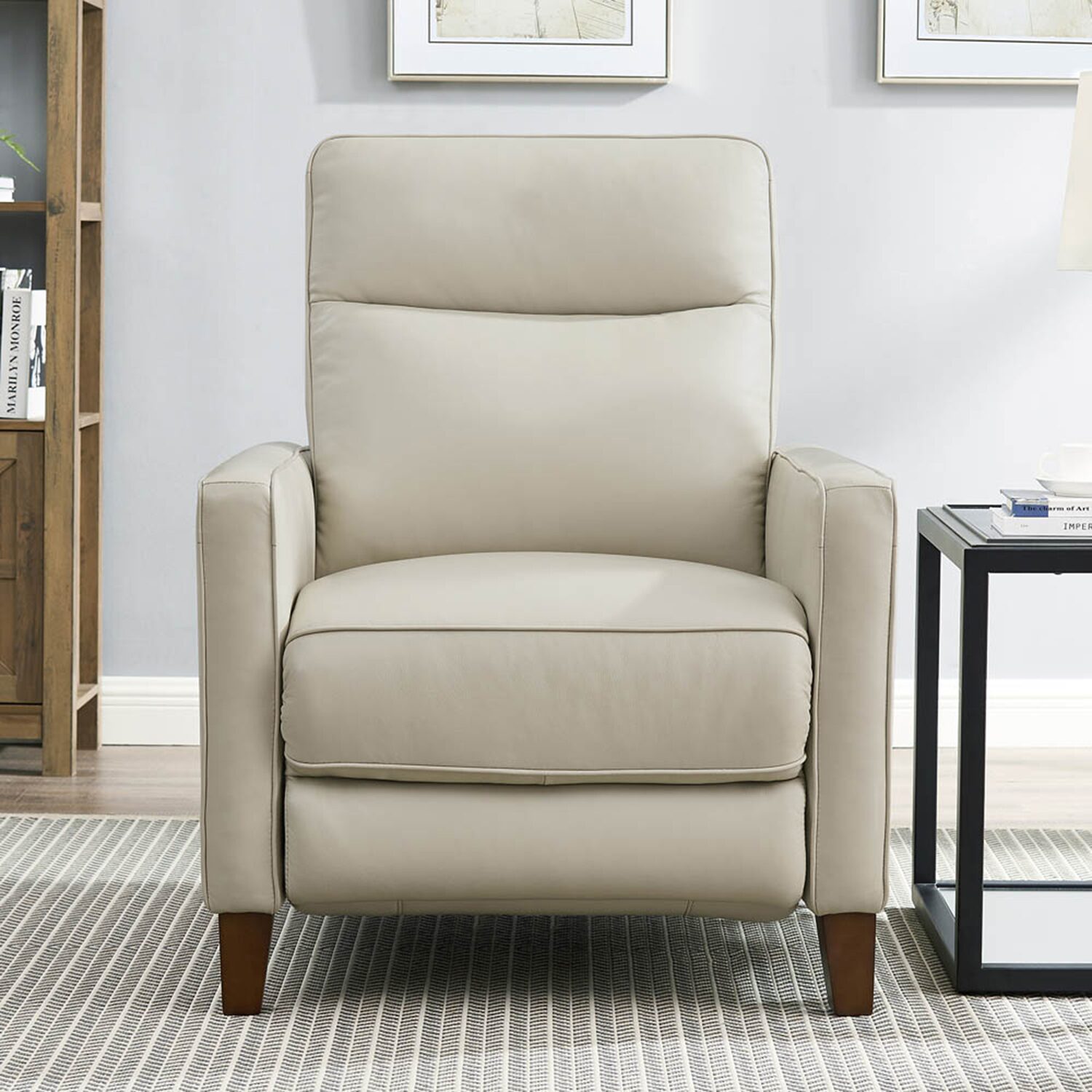 Ashby Upholstered Roll Arm Recliner