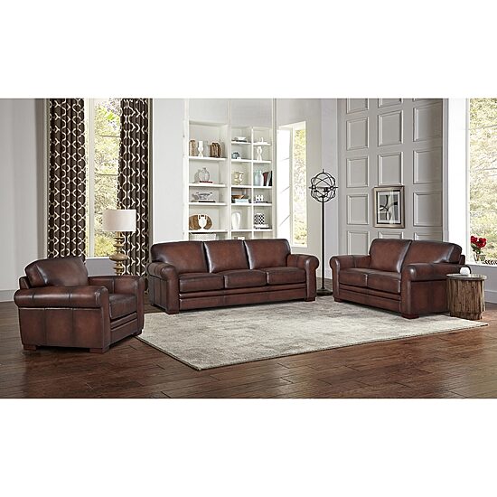 Brookfield Upholstered Roll Arm Loveseat