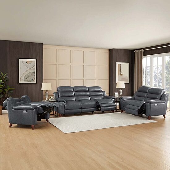 Amax Leather Dream Pad-Arm Sofa