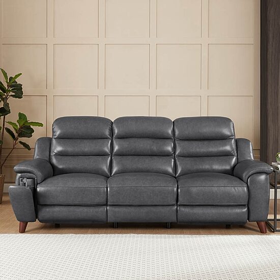 Amax Leather Dream Pad-Arm Sofa