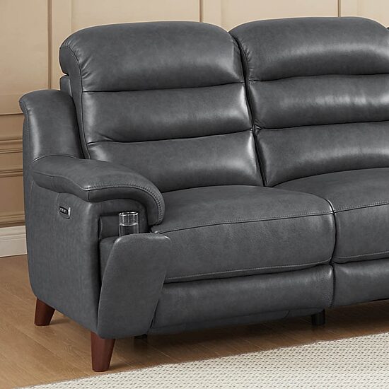 Amax Leather Dream Pad-Arm Sofa