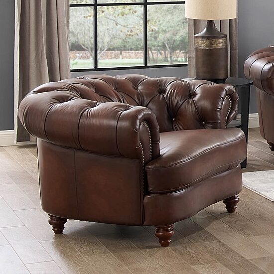 Newport Roll Arm Upholstered Accent Chair