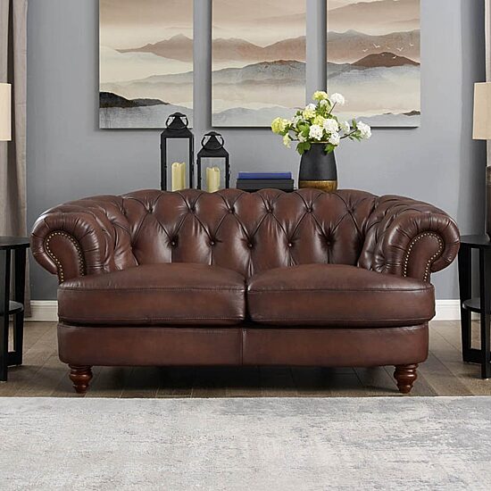 Newport Roll Arm Upholstered Loveseat