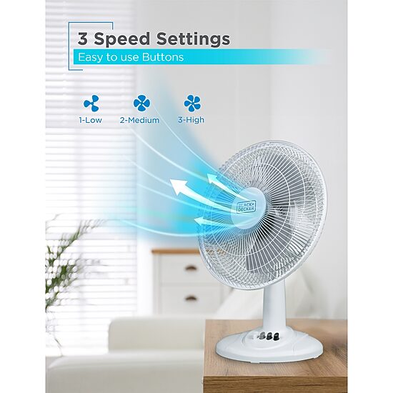Black+Decker 12 " Desk Fan