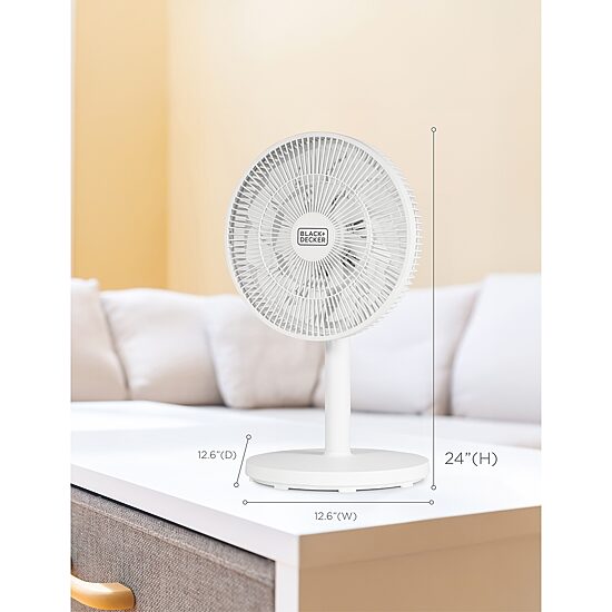 Black+Decker 12 " Dual Blade Table Fan