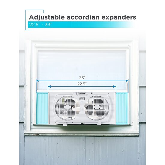 Black+Decker 9 " Dual Window Fan