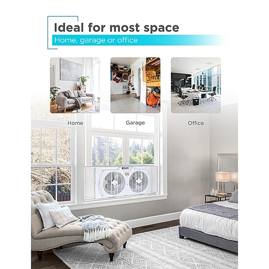 Black+Decker 9 " Dual Window Fan
