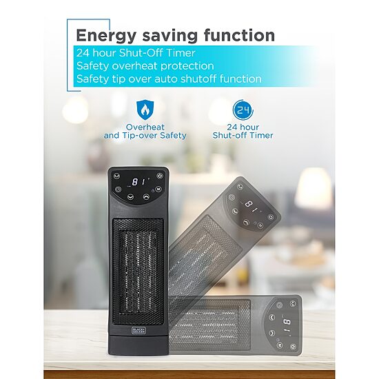 Black+Decker Ceramic Tower Bhtc650r Heater