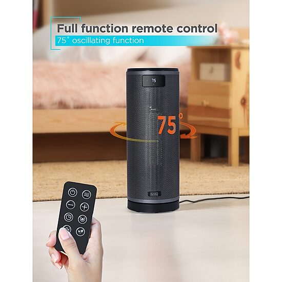 Black+Decker Tower Heater With Remote Control Bhtc209 Heater
