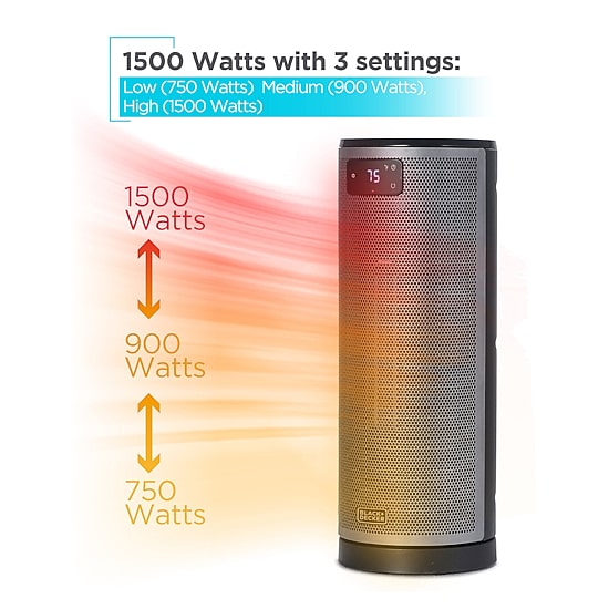 Black+Decker Tower Heater With Remote Control Bhtc209 Heater