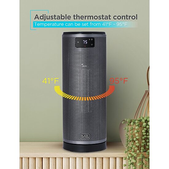Black+Decker Tower Heater With Remote Control Bhtc209 Heater
