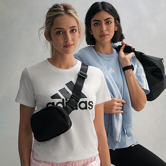 adidas Womens Crew Neck Short Sleeve Active T-Shirt