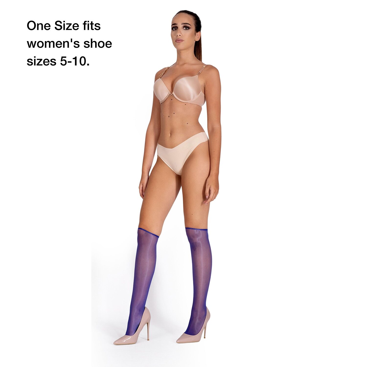 LECHERY Lustrous Sheer Knee-Highs Womens 2 Pair Knee High Socks