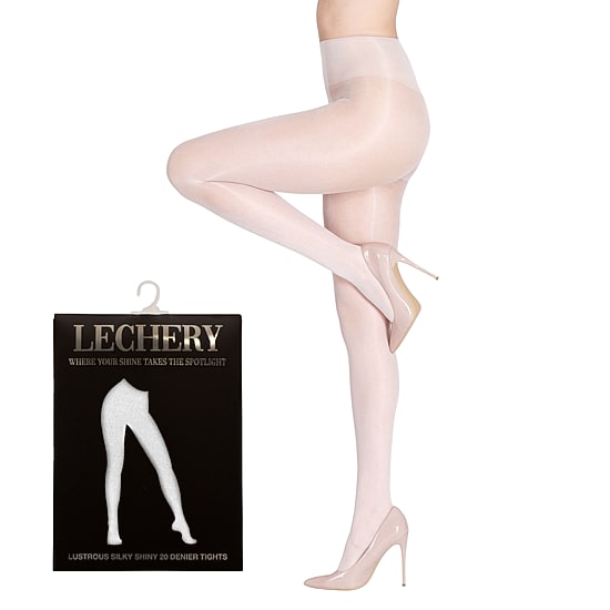 LECHERY Lustrous Silky Shiny 20 Denier Tights 1 Pair 20 Denier Pantyhose