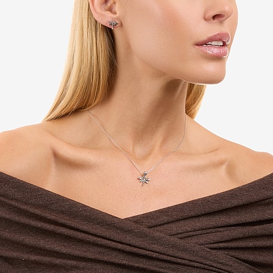 Dragonfly Womens Sterling Silver 2-pc. Jewelry Set