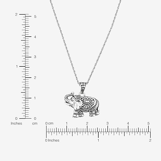 Womens Sterling Silver 18 Inch Pendant Necklace