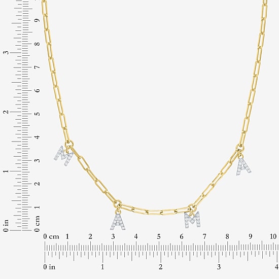 Diamond Addiction (G-H / Si2-I1) Womens 1/6 CT. T.W. Lab Grown White Diamond 14K Gold Over Silver 18 Inch Pendant Necklace
