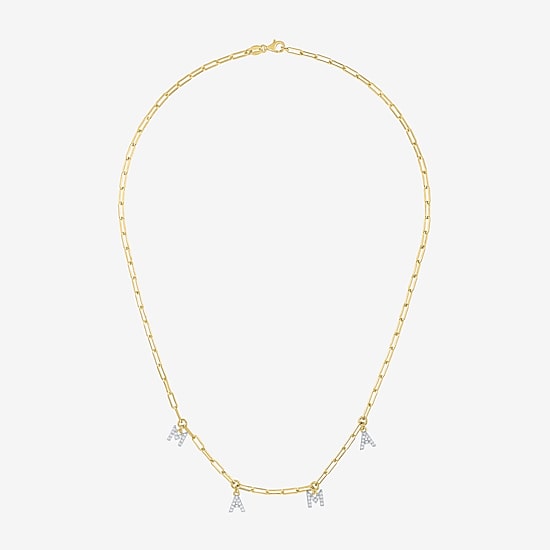 Diamond Addiction (G-H / Si2-I1) Womens 1/6 CT. T.W. Lab Grown White Diamond 14K Gold Over Silver 18 Inch Pendant Necklace
