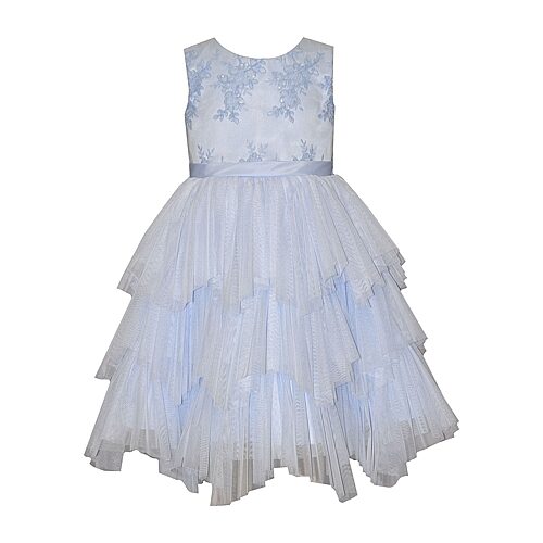 Bonnie Jean Kids' Little Girls Sleeveless Fit + Flare Dress In Blue