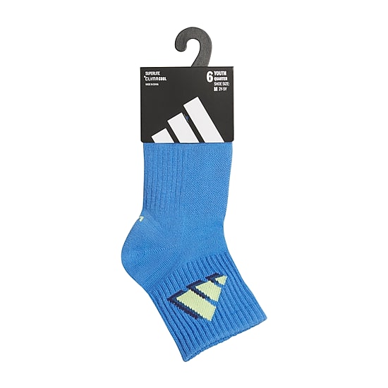 adidas Superlite Boys 6 Pair Quarter Ankle Socks