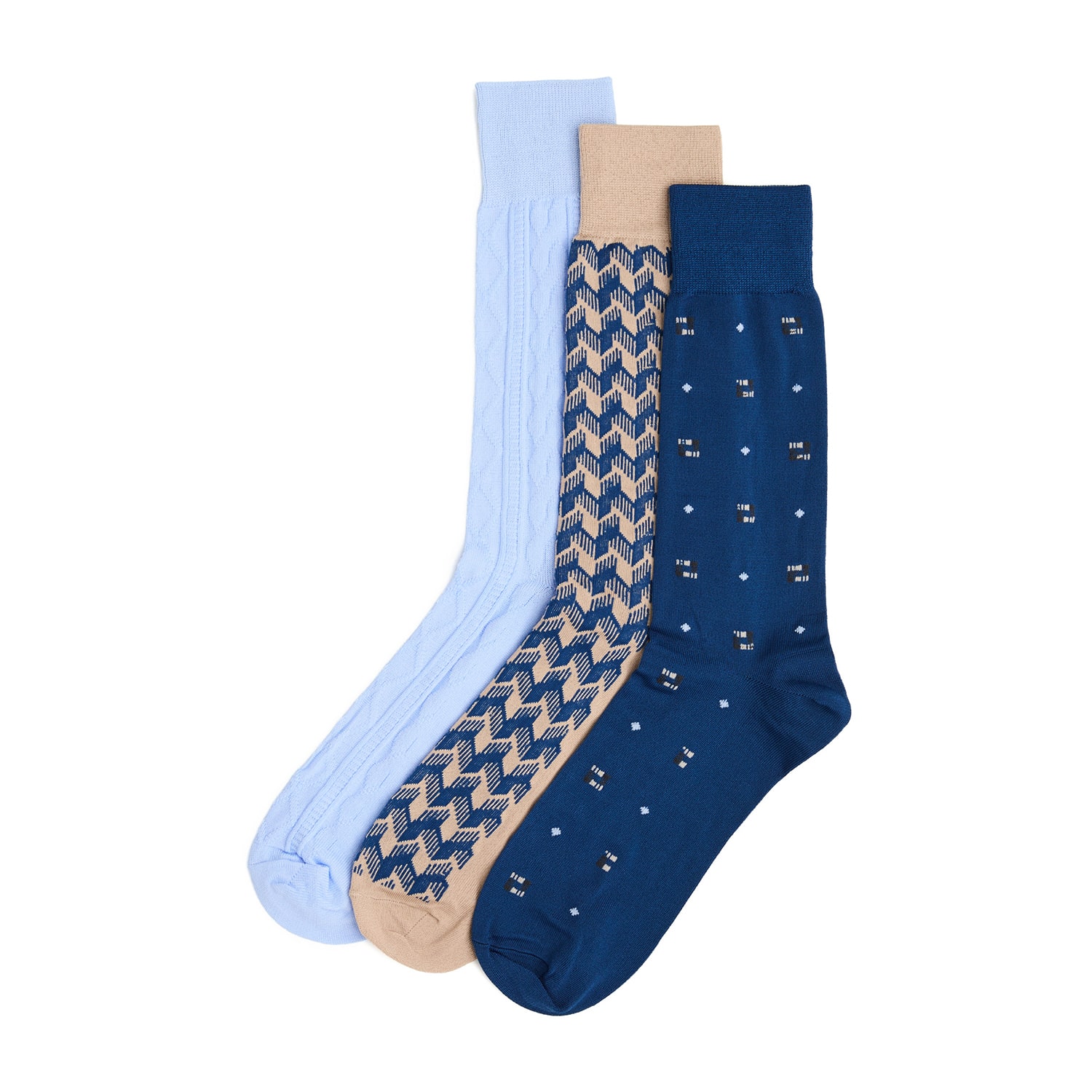 Stafford Mens 3 Pair Crew Socks