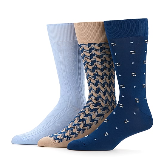 Stafford Mens 3 Pair Crew Socks