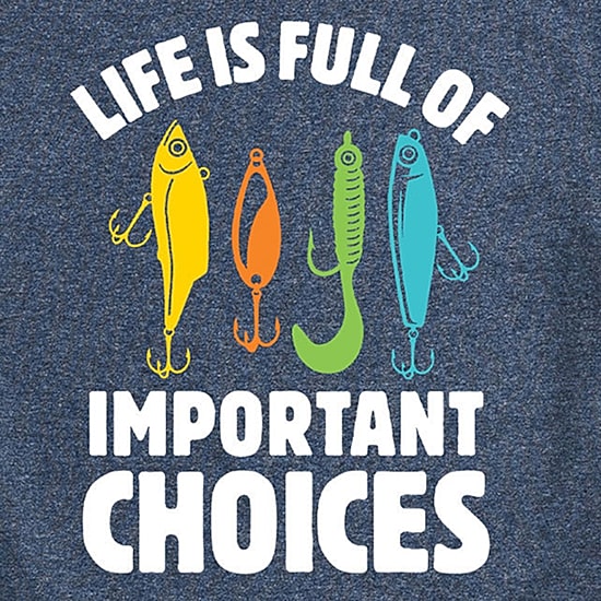 Mens Short Sleeve Fishing Graphic T-Shirt