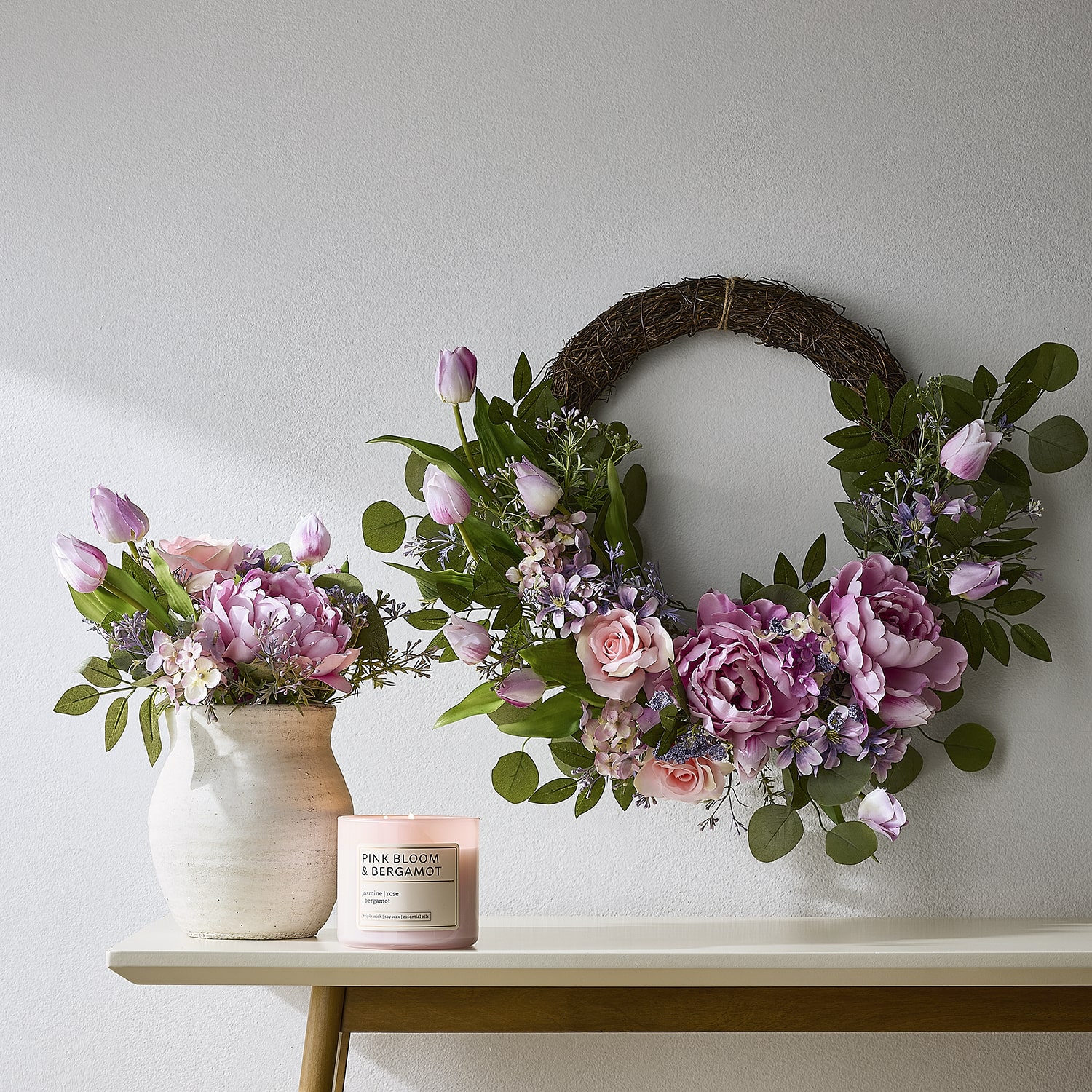 Linden Street Tulip And Lilac Floral Arrangement