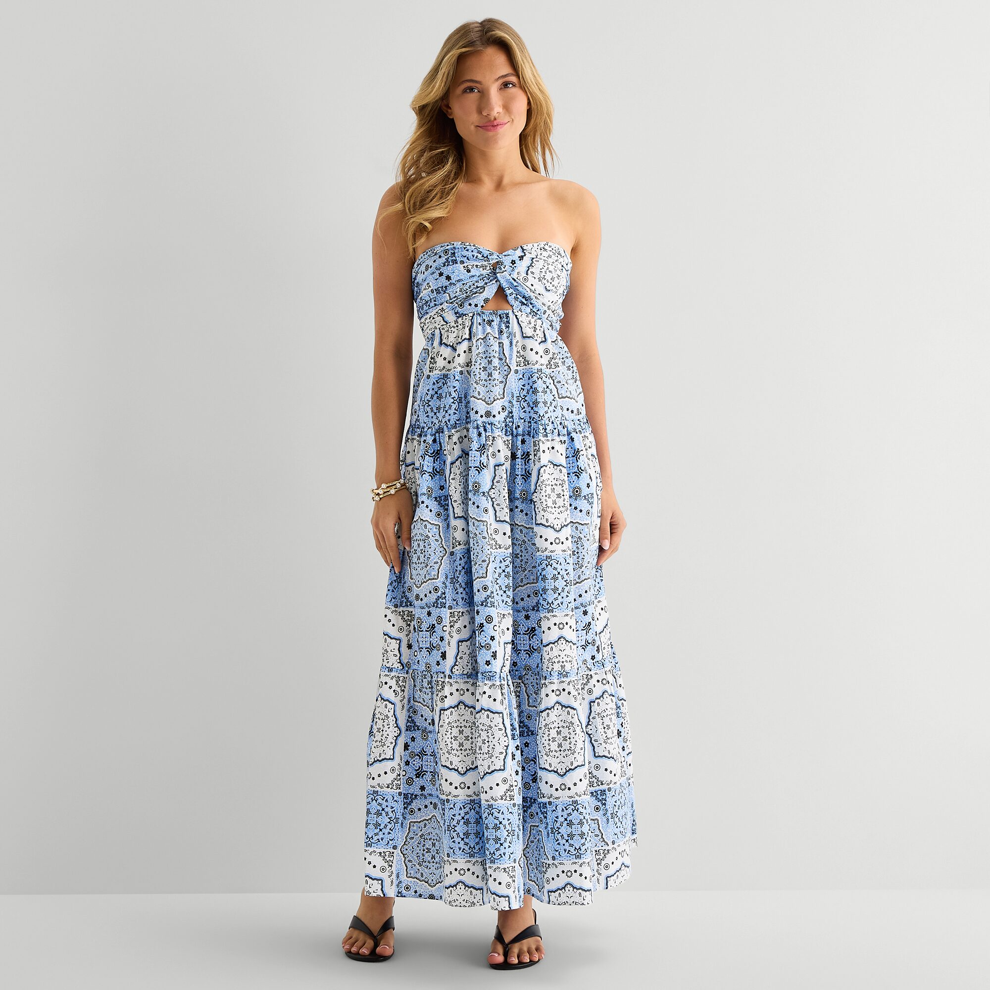 Forever 21 Womens Juniors Straight Neck Sleeveless Maxi Dress