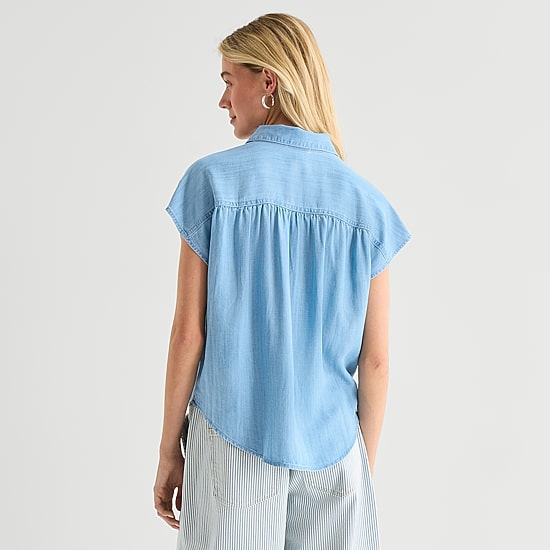 A.N.A Womens Sleeveless Blouse